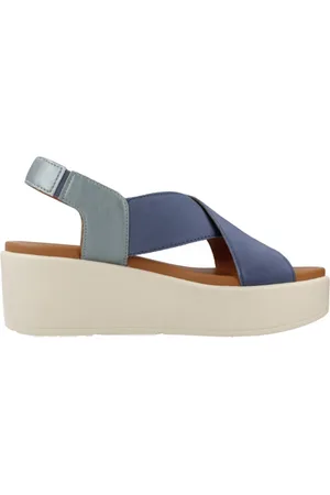Geox Sko, Dame, Blå, 38 EU, Moderne Wedges til Kvinder