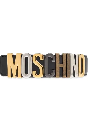Moschino Tilbehør, Herre, Sort, 100 CM, Uld, Bælte med logo