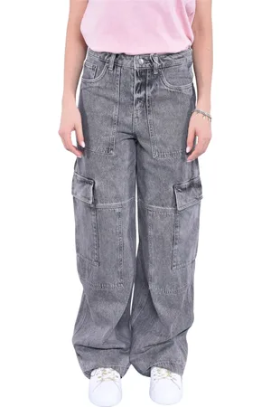 Michael Kors Jeans, Dame, Grå, 2XS, Brede Cargo Bukser