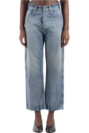 Maison Margiela Jeans, Dame, Blå, W27, Denim, Lys Blå Denim Jeans