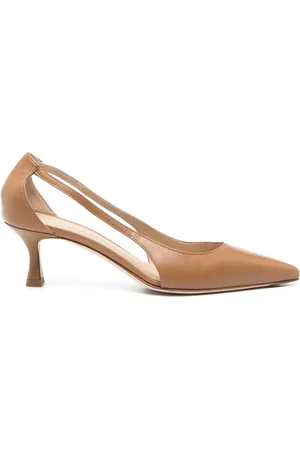 ROBERTO FESTA Sko, Dame, Brun, 38 1/2 EU, Læder, Brune Læder Coralie Pumps