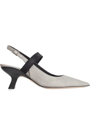 vic matiè Sko, Dame, Grå, 39 EU, Denim, Denim Strop Decollete Sko