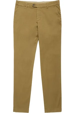 Brooks Brothers Bukser, Herre, Grøn, W33, Bomuld, Stretch Cotton Chinos