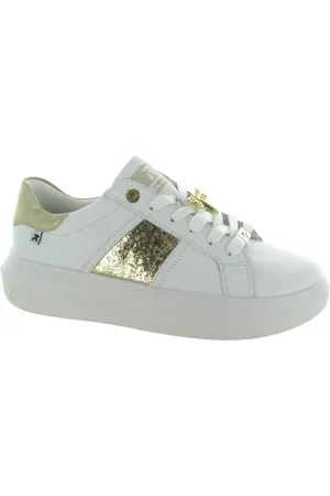 Rieker Sko, Dame, Hvid, 40 EU, Tyl, Basket Style Sneakers