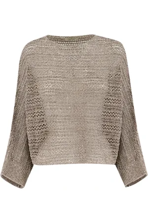 PANICALE Strik, Dame, , 2XS, Delikat Crew-Neck Strik Trøje