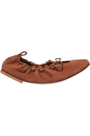 Scarosso Sko, Dame, Brun, 35 EU, Suede, Margot Suede Ballerina Sko