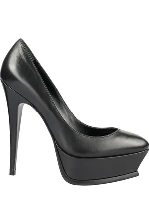 Saint Laurent Sko, Dame, Sort, 37 EU, Læder, Sort læder Regular Fit Pumps