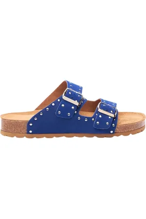 Scarosso Sko, Dame, Blå, 41 EU, Læder, Delilah Sliders