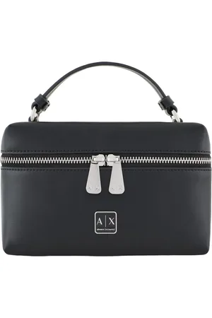 Armani Exchange Taske, Dame, Sort, ONE SIZE, Uld, Sort tilbehør med logo lynlås lukning
