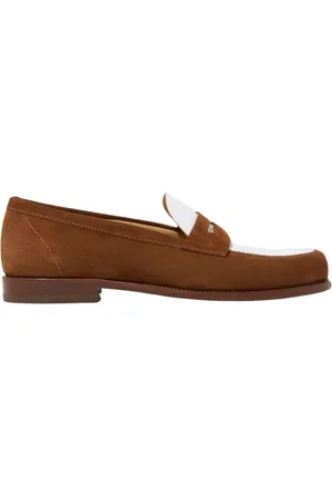 Scarosso Sko, Herre, Brun, 45 EU, Læder, Klassisk Cognac Ruskind Penny Loafer