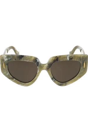 Loewe Tilbehør, unisex, Grøn, 51 MM, Uld, Stilfulde solbriller Lw40155I