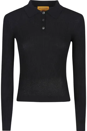 Guest In Residence Strik, Dame, Sort, S, Polo Neck Sweater