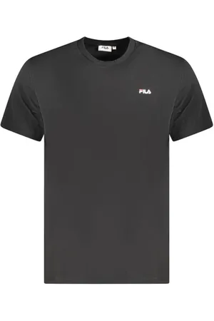 Fila Top, Herre, Sort, S, Bomuld, T-shirt med ikonisk logo og fedt print