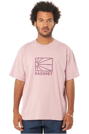 Rassvet Top, Herre, Lyserød, M, Bomuld, Logo T-shirt Strik