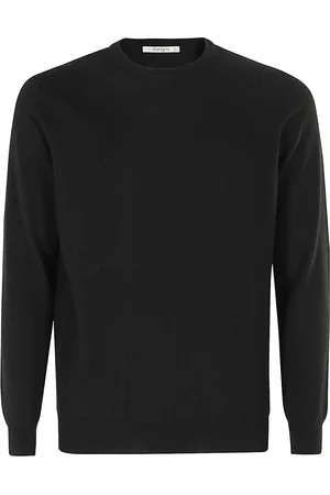 KANGRA CASHMERE Strik, Herre, Sort, L, Uld, Stilfuld Strik Trøje til Mænd