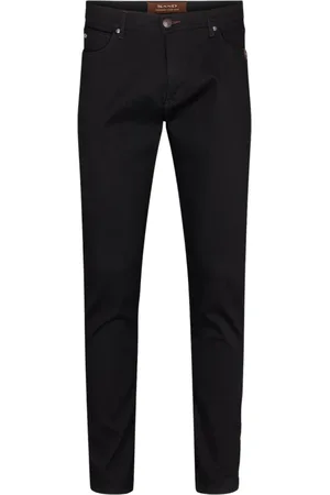 Sand Bukser, Herre, Sort, W33 L30, Slim-fit Bukser
