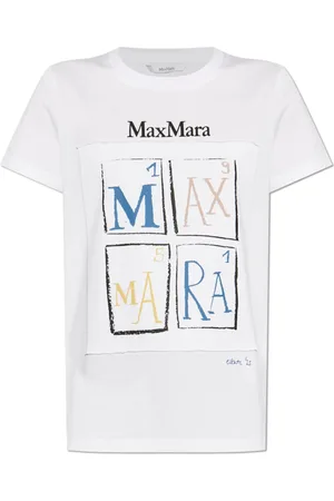 Max Mara Top, Dame, Hvid, XS, Bomuld, T-shirt Colibri