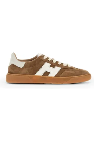 Hogan Sko, Herre, Brun, 43 EU, Læder, Cool Sneakers i Ruskind med Memory Foam
