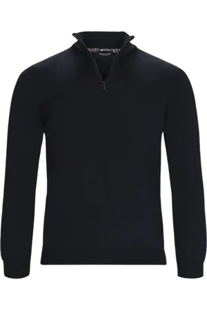 Sand Strik, Herre, Sort, M, Uld, Merino Ibro Stilfuld Rullekrave