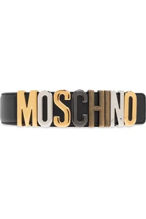 Moschino Tilbehør, Dame, Sort, 95 CM, Uld, Bælte med logo