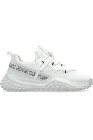 VERSACE Sko, Herre, Hvid, 45 EU, Sneakers med logo