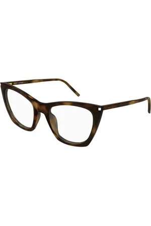 Saint Laurent Tilbehør, unisex, Brun, ONE SIZE, Tynd Optisk Kate Solbriller