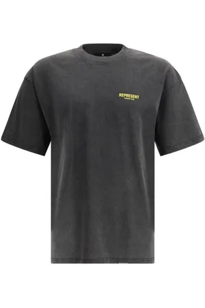Represent Top, Herre, Grå, L, Bomuld, Monogram Print Bomulds T-shirt