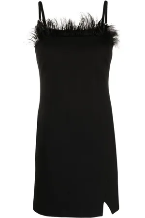 Twin-Set Kjole, Dame, Sort, XS, Nylon, Elegant Sort Mini Kjole