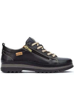 Pikolinos Sko, Dame, Sort, 38 EU, Læder, Casual Zip Sneaker - Sort