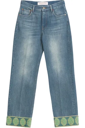 VALENTINO GARAVANI Jeans, Dame, Blå, W30, Uld, Stilfulde Denim Jeans til Mænd