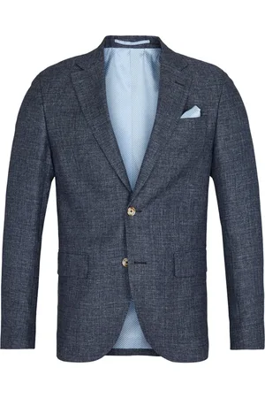 Sand Jakke, Herre, Blå, XL, Uld, Blazer
