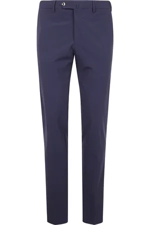 PT01 Bukser, Herre, Blå, 3XL, Uld, Slim Fit Stilfulde Bukser