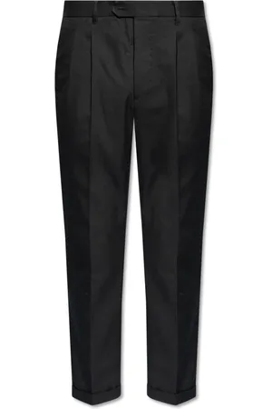 AllSaints Bukser, Herre, Sort, W31, Bomuld, Bukser med folder Tallis