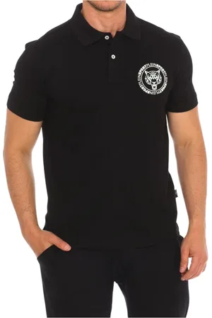 Philipp Plein Top, Herre, Sort, M, Bomuld, Kortærmet Polo Skjorte