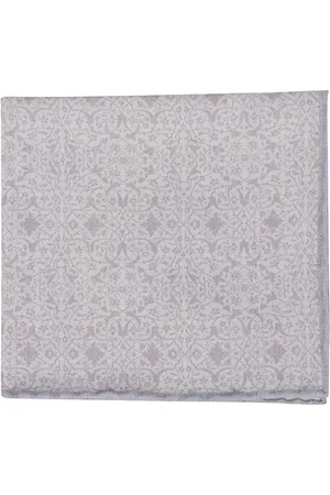 ELEVENTY Tilbehør, unisex, Grå, ONE SIZE, Bomuld, Paisley Uld Bomuld Lommetørklæde