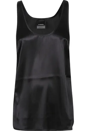 Pinko Top, Dame, Sort, XS, Uld, Stilfuld Tank Top til Kvinder