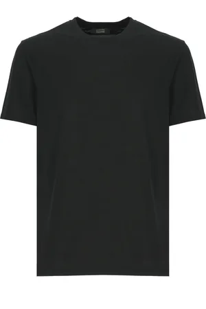 ZANONE Top, Herre, Sort, 2XL, Bomuld, Sort Bomulds T-shirt og Polo