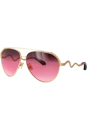 Roberto Cavalli Tilbehør, unisex, Gul, 65 MM, Uld, Stilfulde solbriller til sommeren