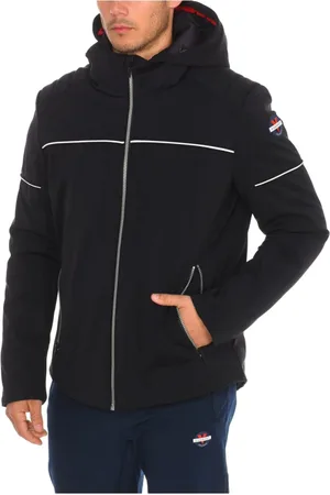Vuarnet Jakke, Herre, Sort, 3XL, Vandtæt Polstret Jakke med Hætte