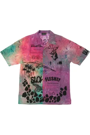 MAUNA KEA Skjorte, Herre, Flerfarvet, S, Uld, Short Sleeve Bluser