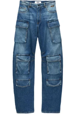 Msgm Jeans, Dame, Blå, 2XS, Bomuld, Bomuld Afslappet Skjorte