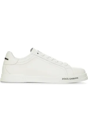 Dolce & Gabbana Sko, Herre, Hvid, 40 EU, Læder, Hvide Snøresko i Læder