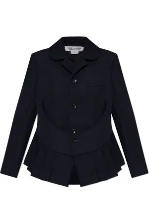 Comme des Garçons Jakke, Dame, Blå, S, Uld, Uldjakke
