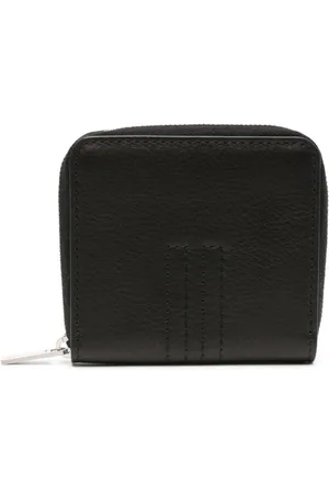 Rick Owens Tilbehør, Dame, Sort, ONE SIZE, Uld, Zipped Wallet
