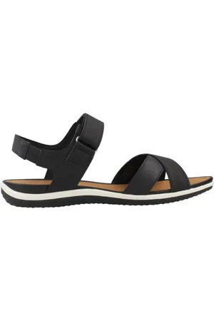 Geox Sko, Dame, Sort, 40 EU, Vega flade sandaler