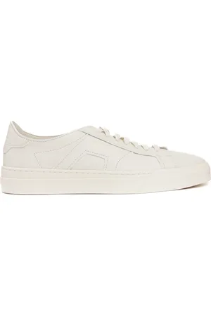 santoni Sko, Herre, Hvid, 40 1/2 EU, Læder, Double Buckle Sneaker
