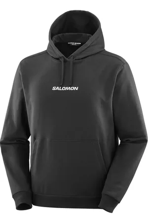Salomon Sweathshirts & Hoodies, Herre, Sort, XL, Bomuld, Logo Pullover Hoody