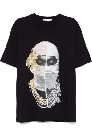 Ih Nom Uh Nit Top, Herre, Sort, XL, Bomuld, Avismaske Print Bomulds T-shirt