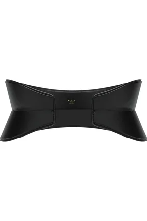 Alaïa Tilbehør, Dame, Sort, 80 CM, Uld, Stilfuldt Læderbælte