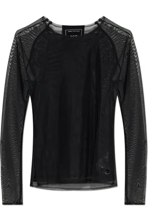 Y-3 Top, Dame, Sort, S, Gennemsigtig top